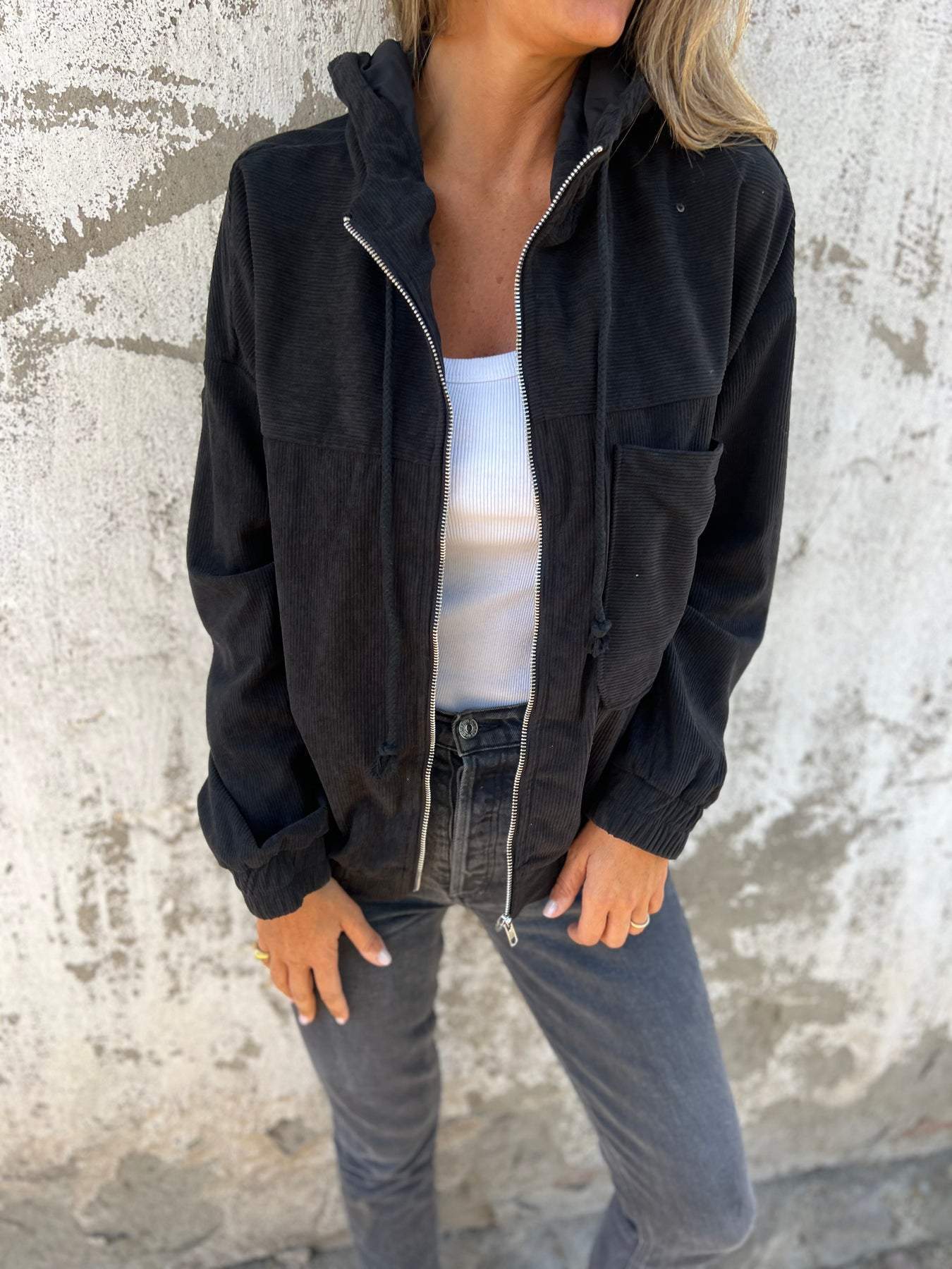 Ariellee™ - Freizeitjacke mit Kapuze und Reißverschluss