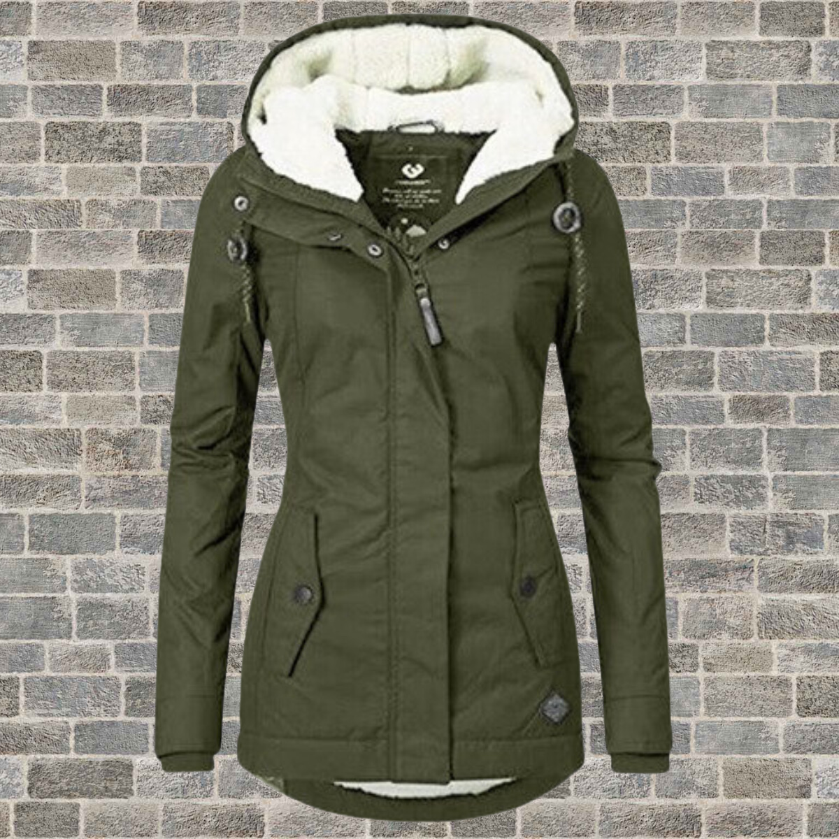 Jenna – Warmer Sherpa-Kapuzenpullover aus Baumwolle für Damen