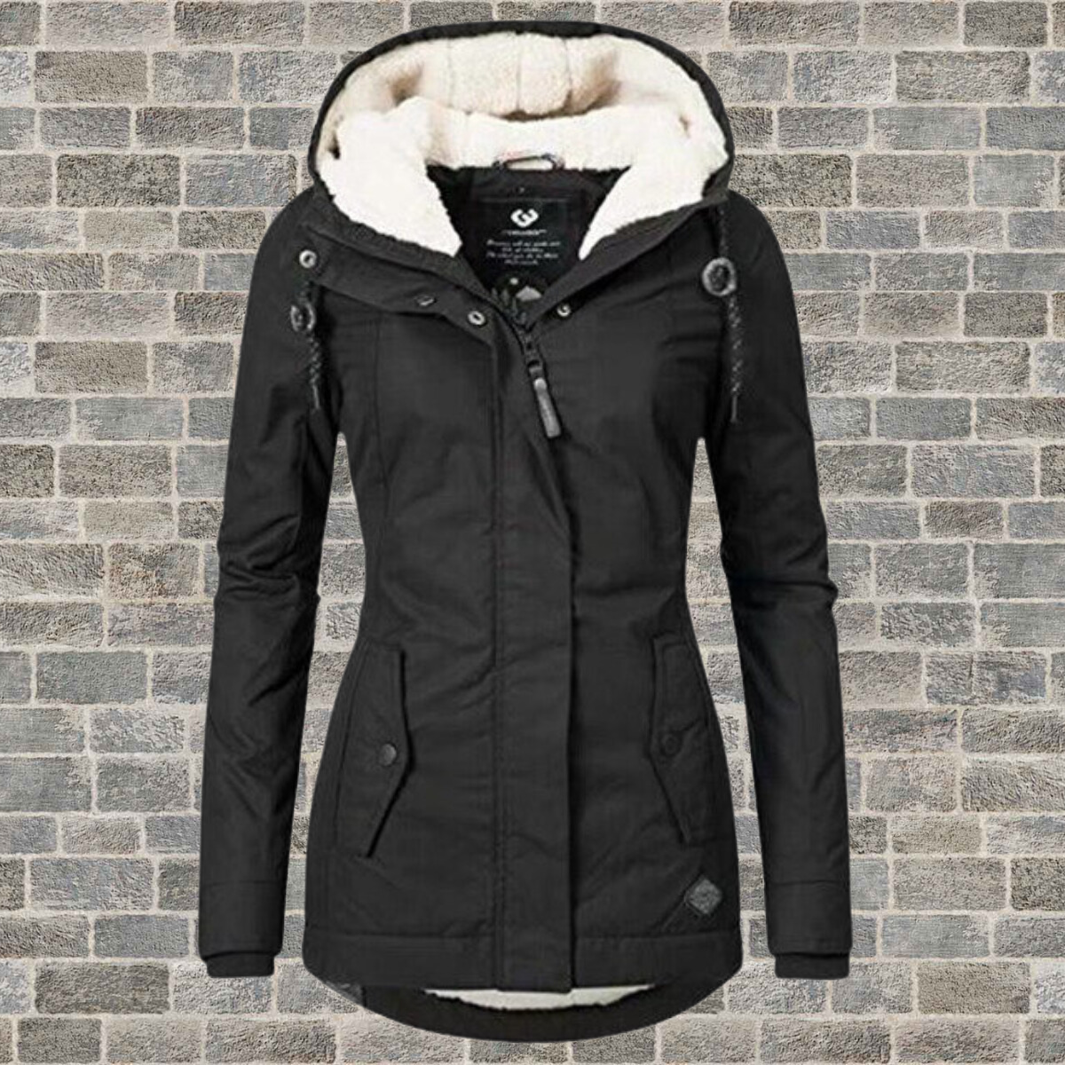 Jenna – Warmer Sherpa-Kapuzenpullover aus Baumwolle für Damen