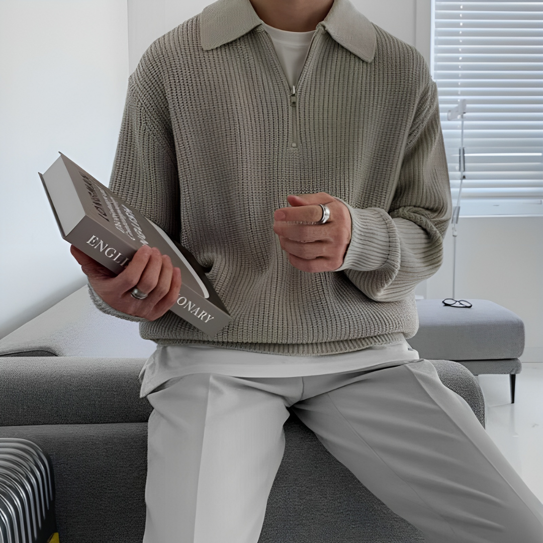 Tristan™ – Premium-Pullover-Poloshirt für Herren