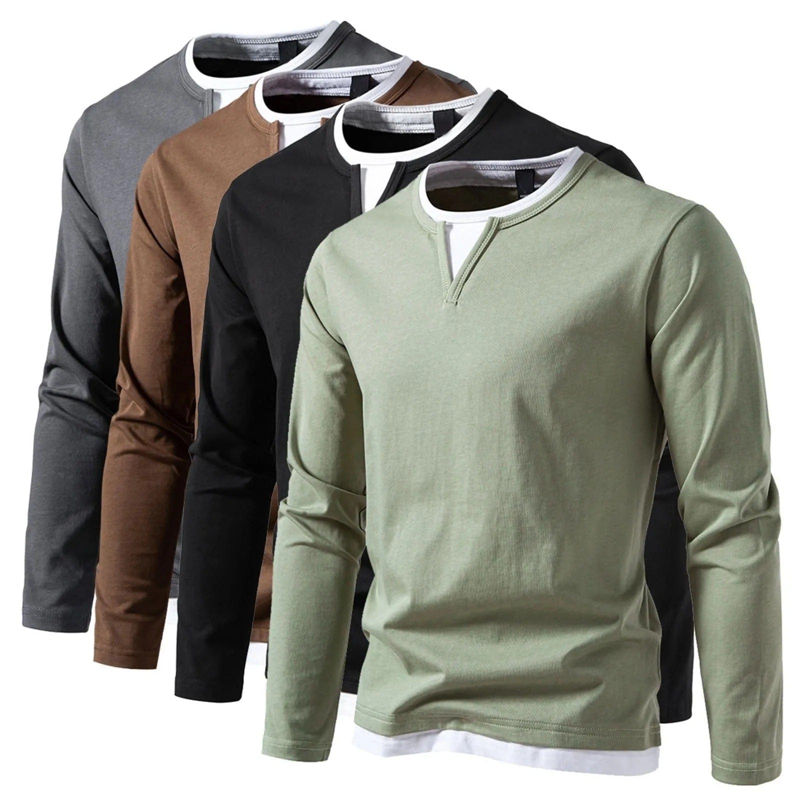 Hem Sworth™ - Kent Henley mit langen Ärmeln