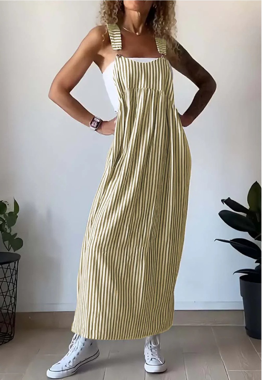 Alice™ - Lässiges gestreiftes Jumpsuit-Kleid