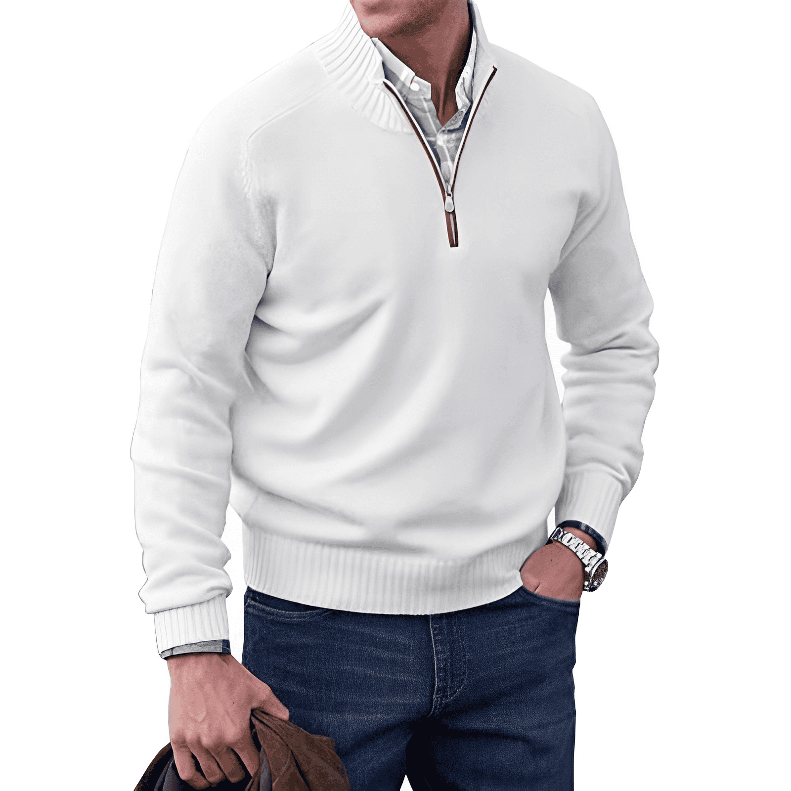 Jones™ – Eleganter Pullover mit Reißverschluss