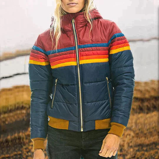 Roswitha™ - Retro-Kunstfell-Parka mit Kapuze für Frauen