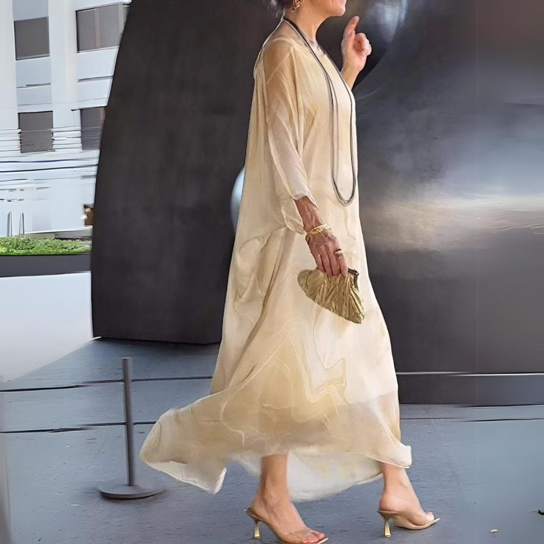 Giulia™ - Elegantes Seiden Chiffon Kleid