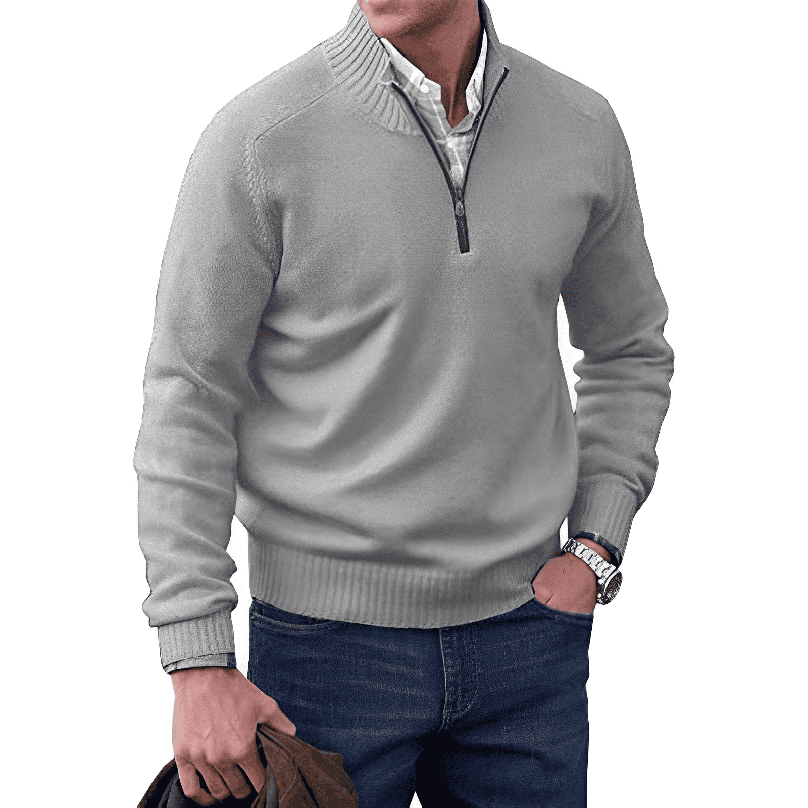 Jones™ – Eleganter Pullover mit Reißverschluss