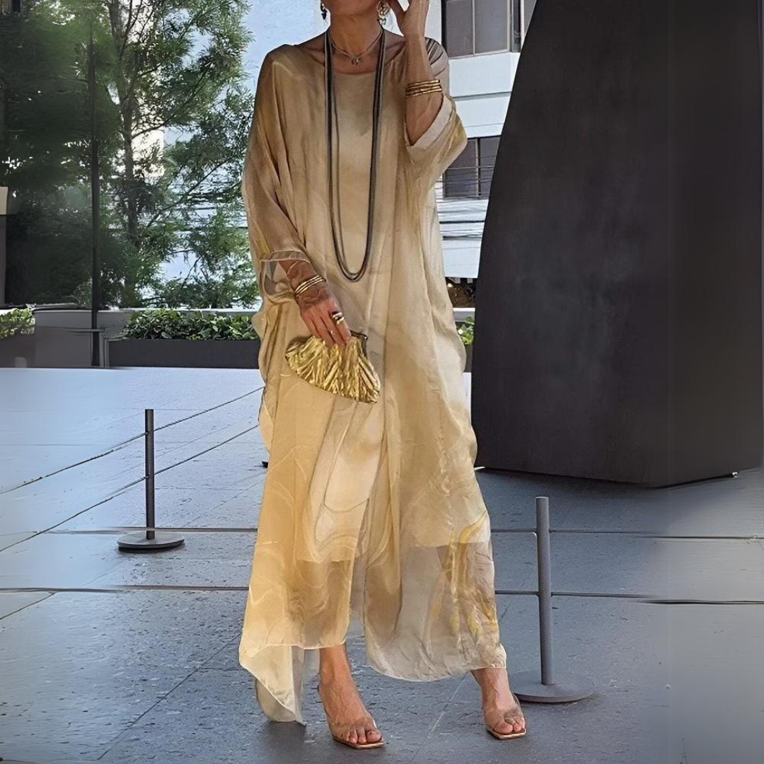 Giulia™ - Elegantes Seiden Chiffon Kleid