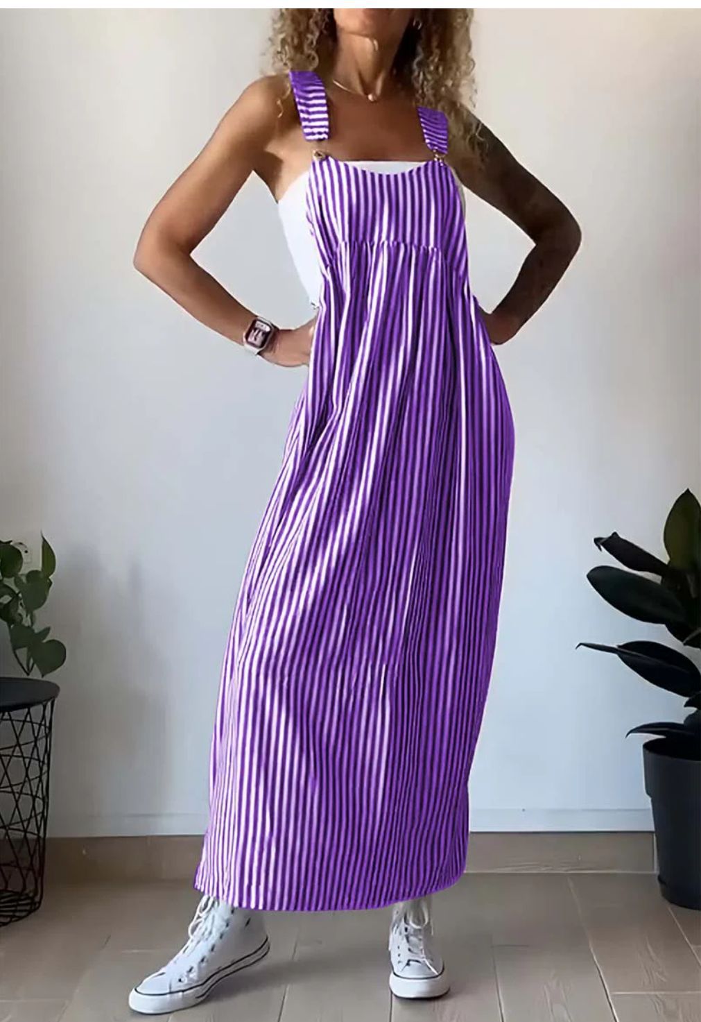 Alice™ - Lässiges gestreiftes Jumpsuit-Kleid