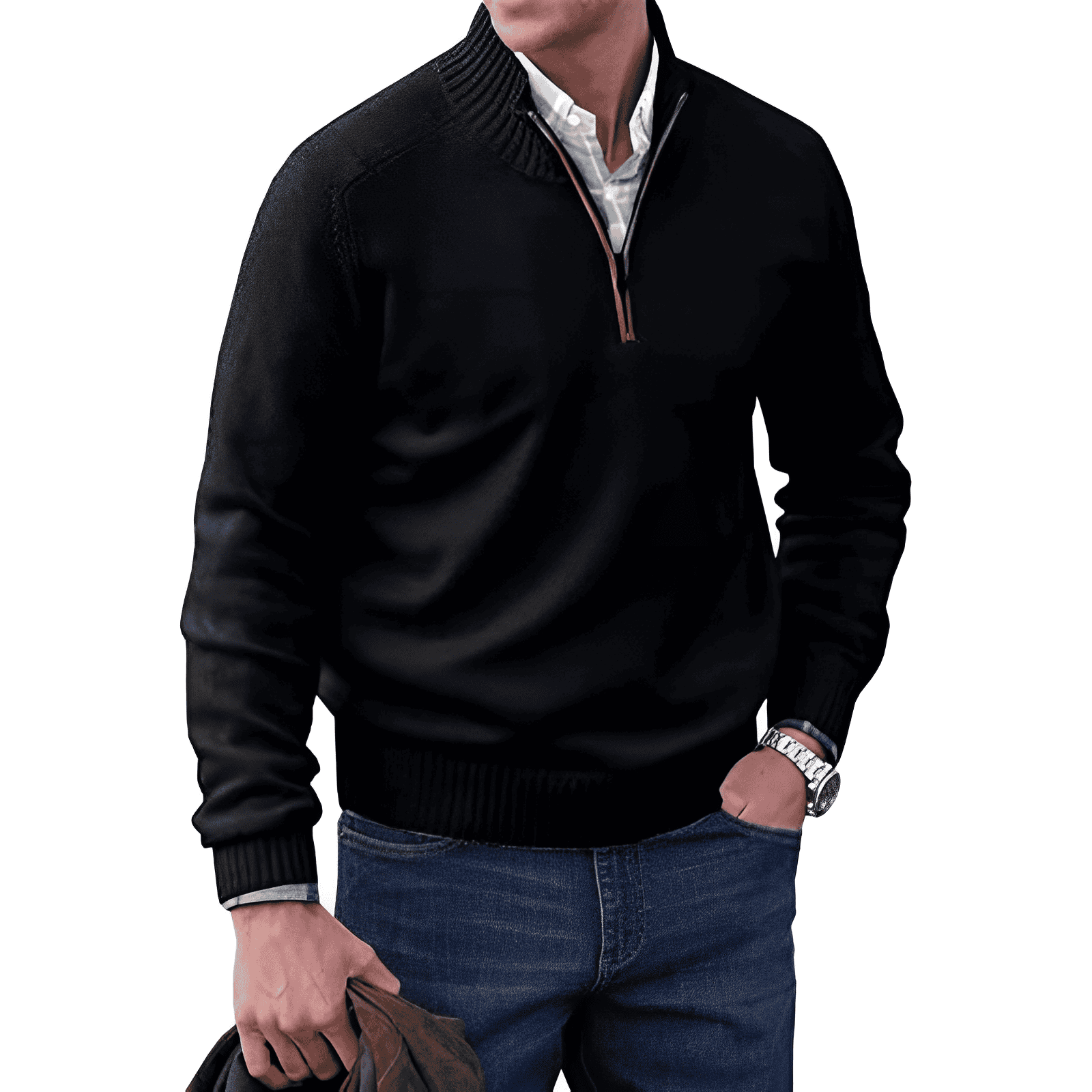 Jones™ – Eleganter Pullover mit Reißverschluss