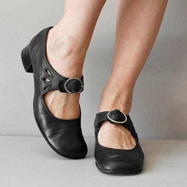 Emma™ - Klassische Sandalen mit Lederabsatz