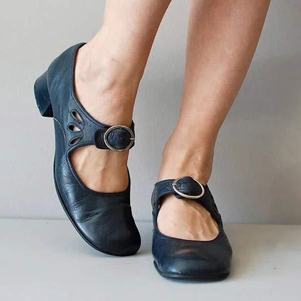 Emma™ - Klassische Sandalen mit Lederabsatz