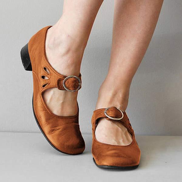 Emma™ - Klassische Sandalen mit Lederabsatz