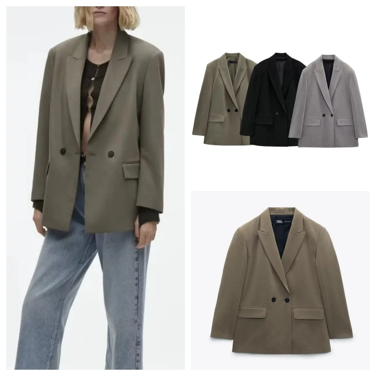 Madison ™ - Losse Double Breasted Blazer für Frauen