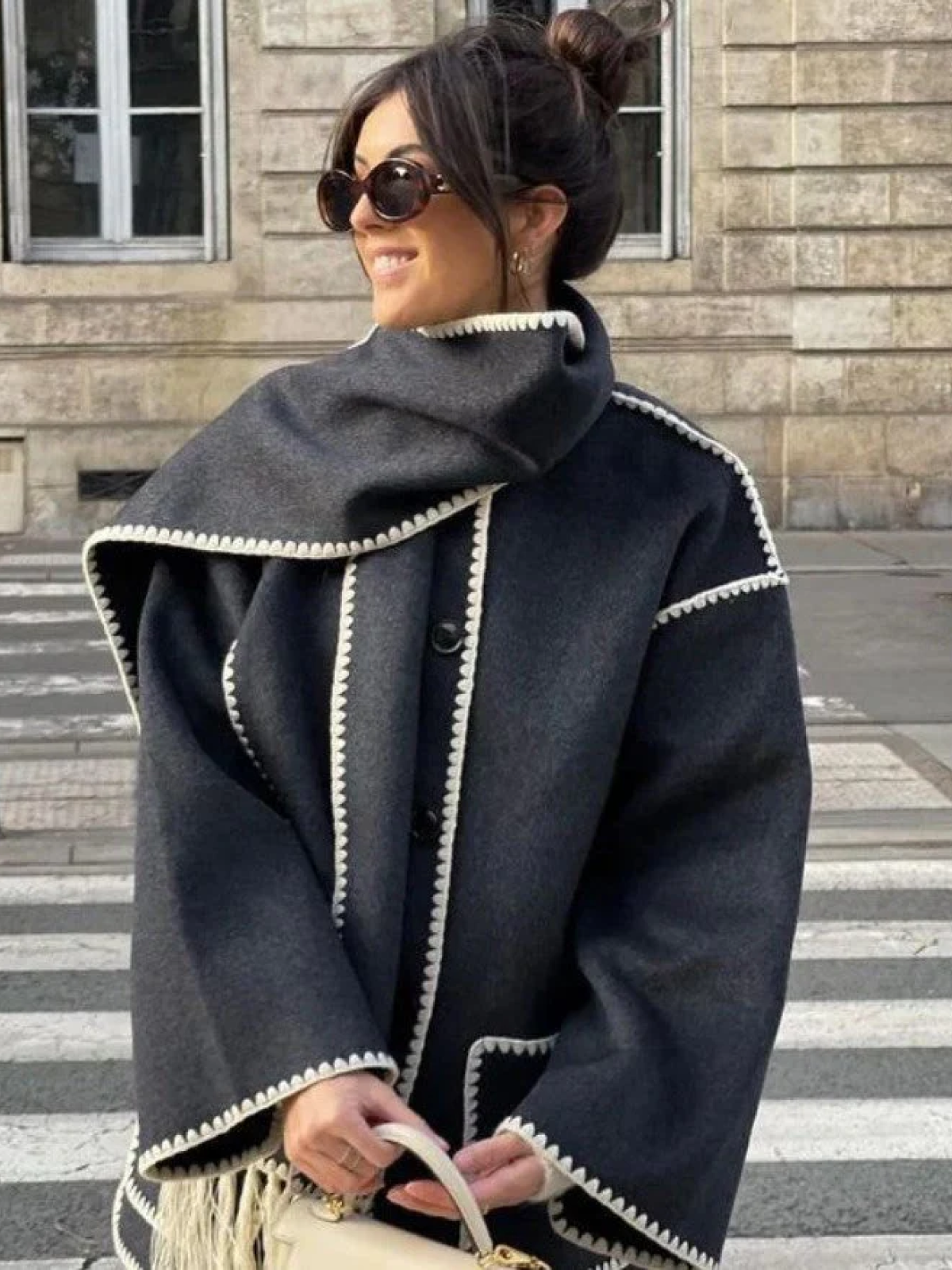 Vera | Bequeme Manteljacke aus Wolle