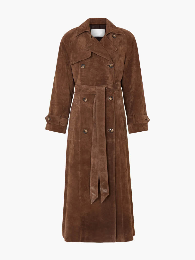 Lana - Wildleder Trenchcoat