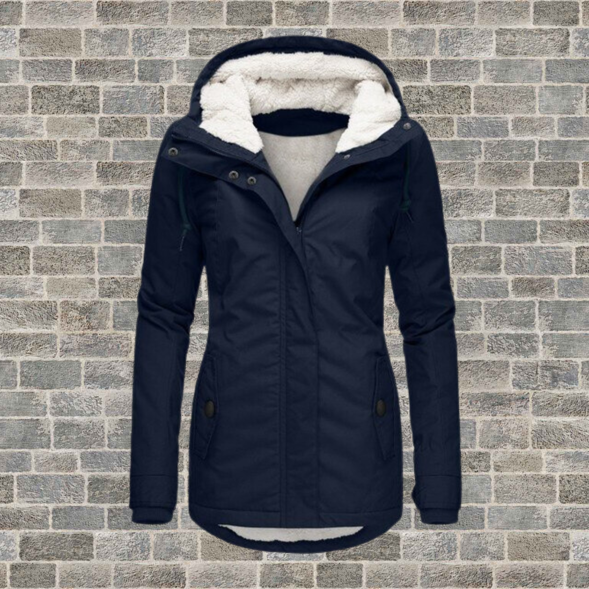 Jenna – Warmer Sherpa-Kapuzenpullover aus Baumwolle für Damen