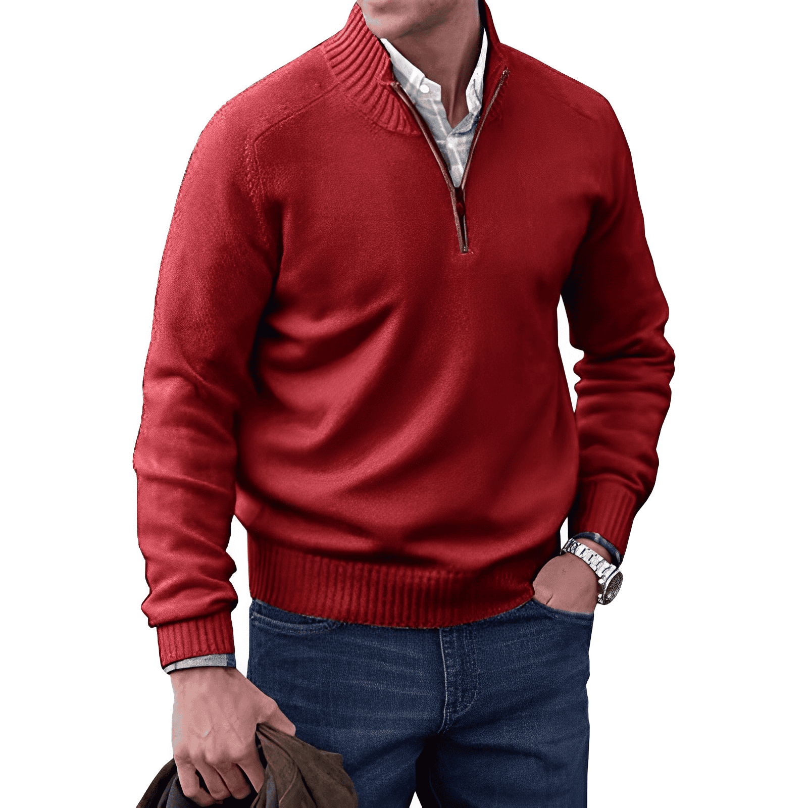 Jones™ – Eleganter Pullover mit Reißverschluss