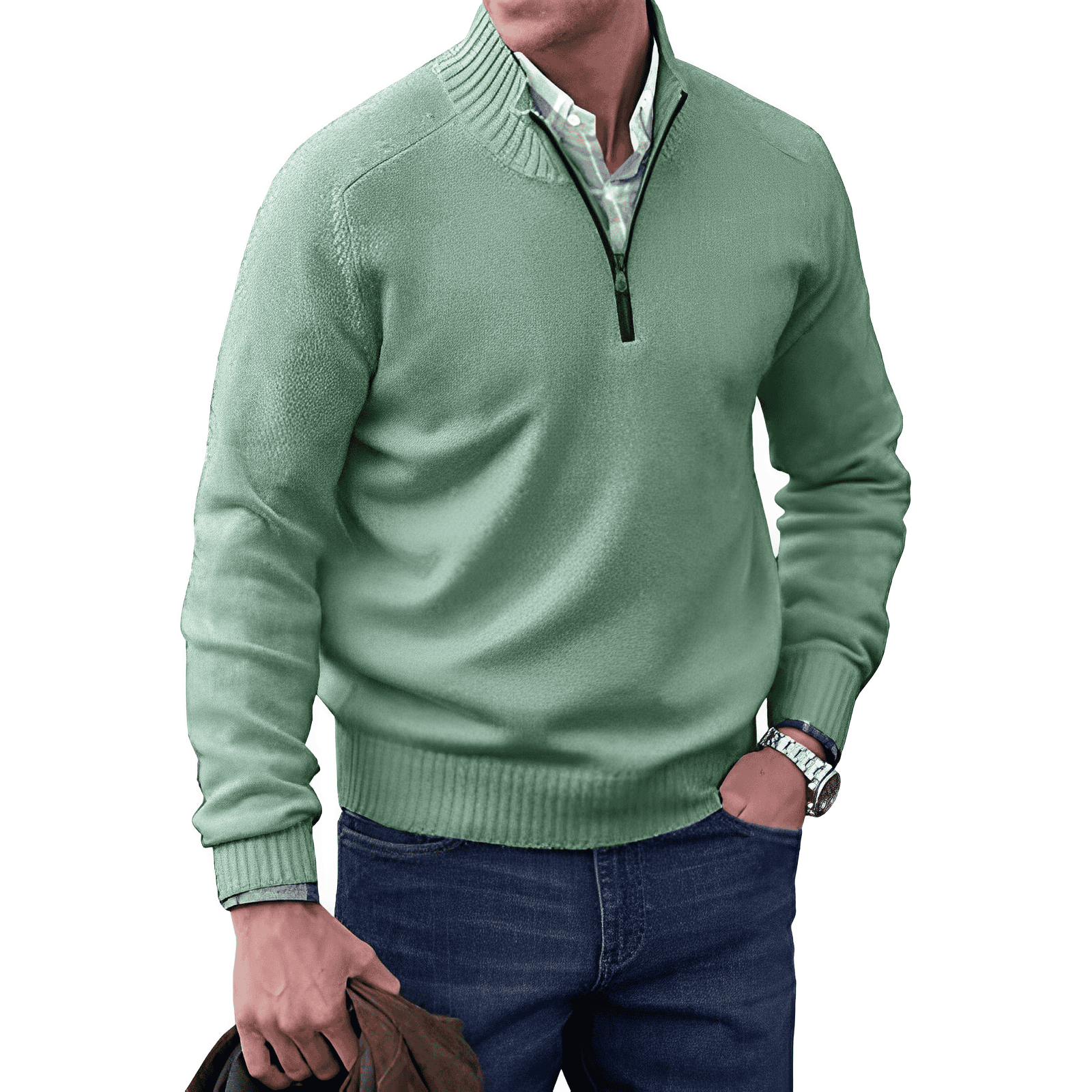 Jones™ – Eleganter Pullover mit Reißverschluss